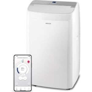Climatiseur mobile Sencor SAC MT9078CH 9000 BTU Wi Fi 5 modes jusqu a 35 m²